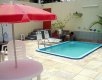 Nossa área da piscina.